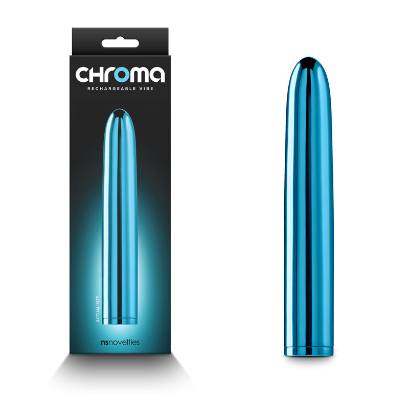 Chroma Teal Metallic 17 Centimeter Vibrator > Vibrators > Mini Vibrators - Tophatter Daily Deals