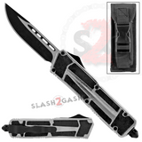 Chrome Scarab OTF Knife D/A Automatic Switchblade - Drop Plain Knife-OTF - Tophatter Daily Deals