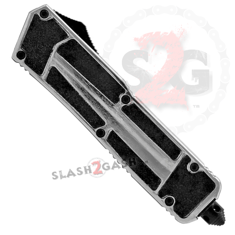 Chrome Scarab OTF Knife D/A Automatic Switchblade - Drop Plain Knife-OTF - Tophatter Daily Deals