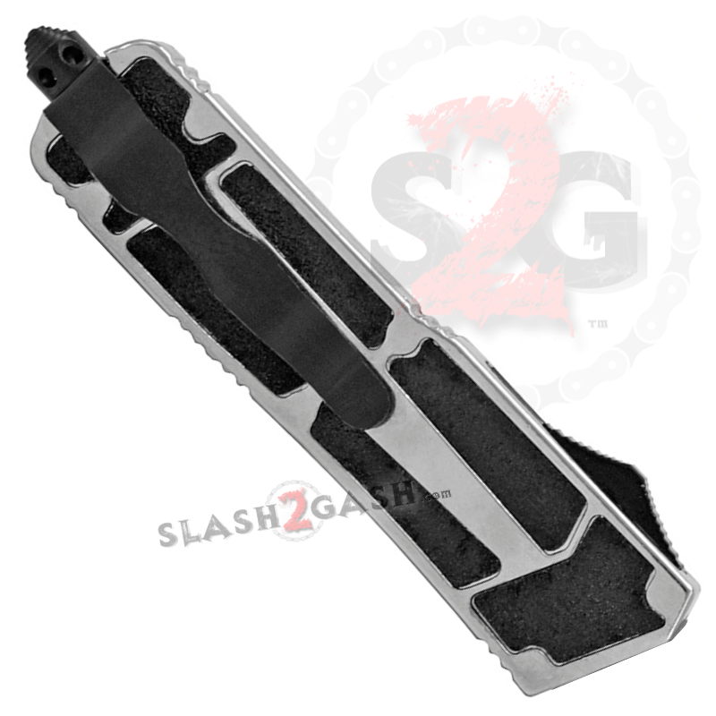 Chrome Scarab OTF Knife D/A Automatic Switchblade - Drop Plain Knife-OTF - Tophatter Daily Deals