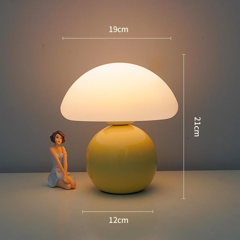 Chubby Mushroom Table Lamp Yellow Table Lamp - Tophatter Daily Deals