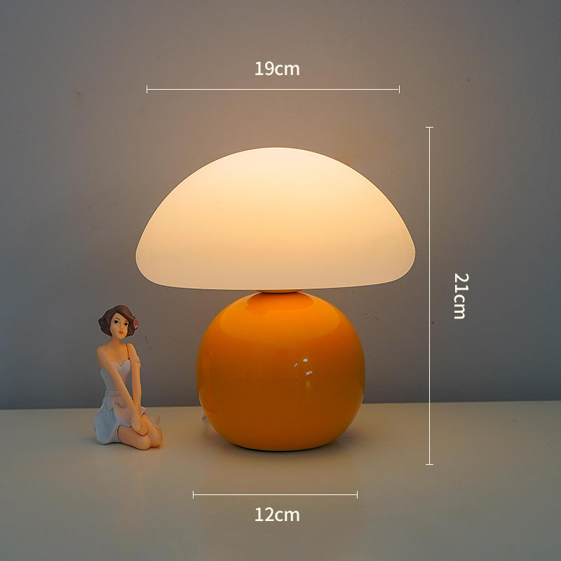 Chubby Mushroom Table Lamp Orange Table Lamp - Tophatter Daily Deals