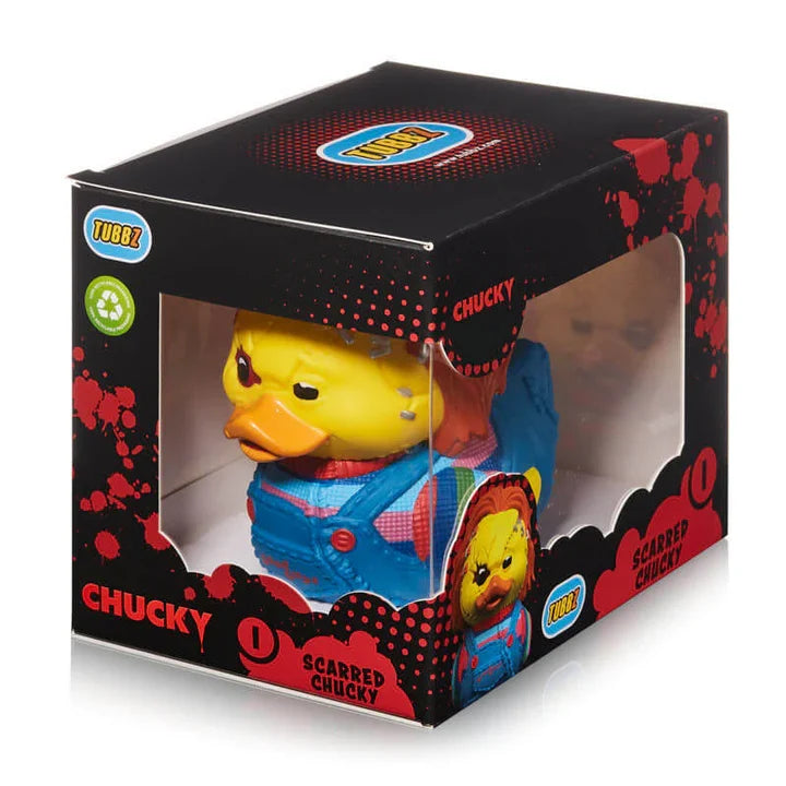 Chucky Scarred: Chucky TUBBZ (Boxed Edition) TUBBZ Collectible Duck - Tophatter Daily Deals