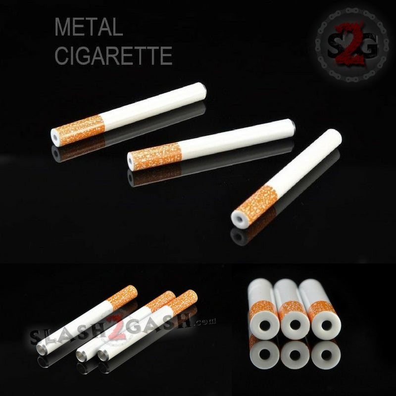 Metal Cigarette One Hitter 2" - 3" Smoking Pipe Smoking Accessories - Tophatter Daily Deals