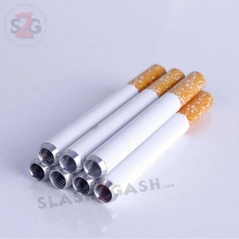 Metal Cigarette One Hitter 2" - 3" Smoking Pipe Smoking Accessories - Tophatter Daily Deals