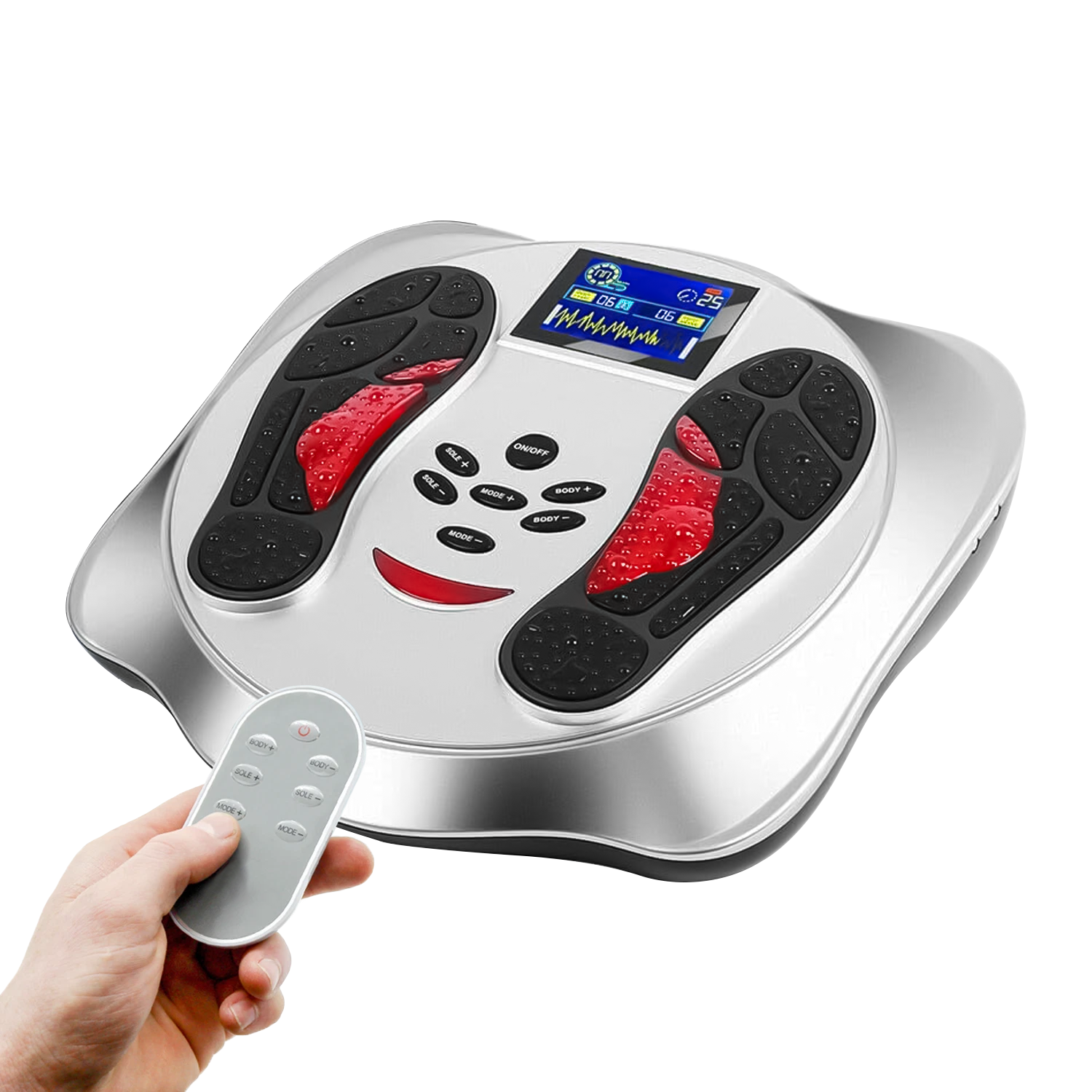 Circulation Foot Massager – EMS & TENS Electric Foot Stimulator for Pain Relief & Blood Flow Variant- 2 Foot Massagers - Tophatter Daily Deals