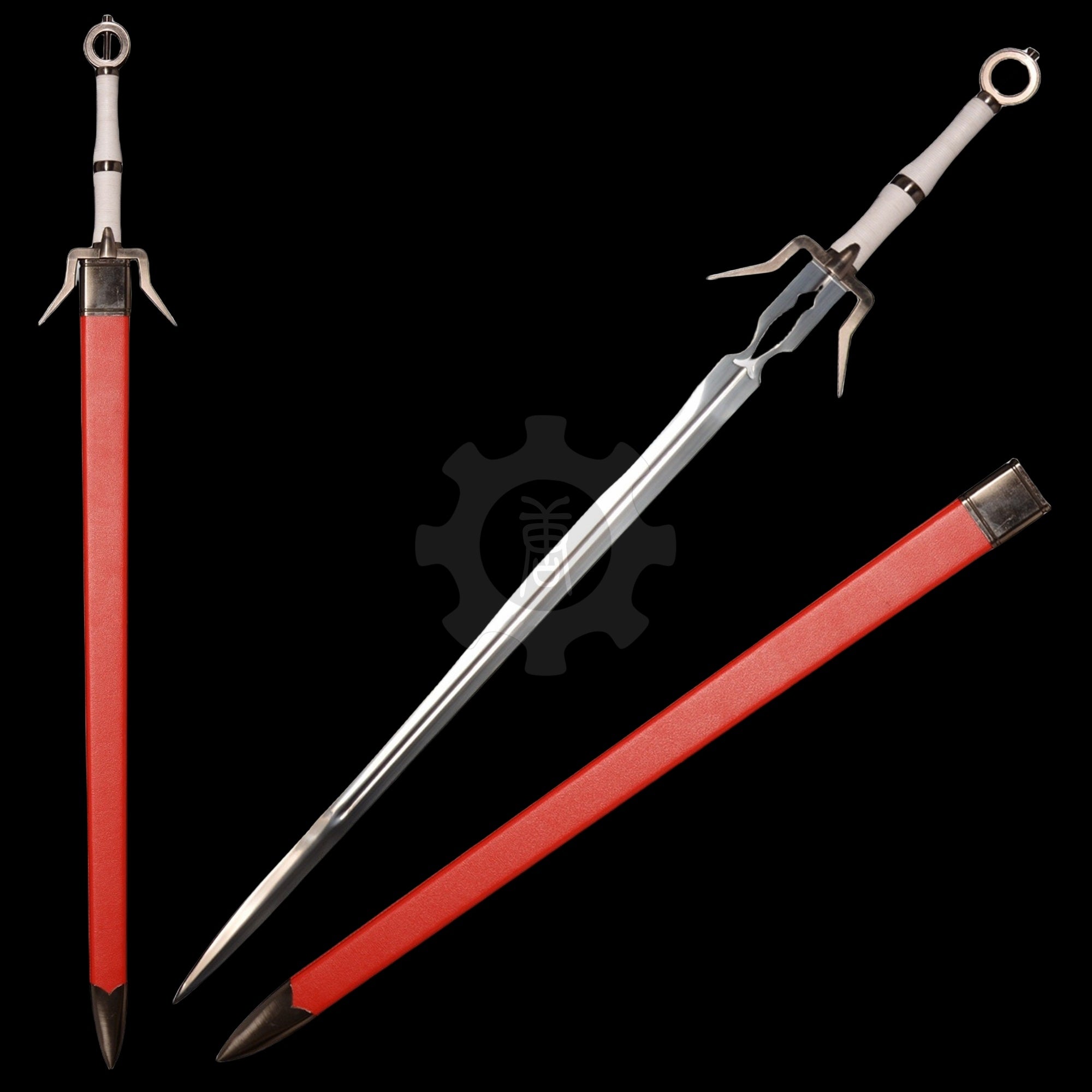 49.2" Ciri's Silver Sword Metal Replica Cosplay Prop Ciri's Sword(Red) - Tophatter Daily Deals