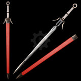 49.2" Ciri's Silver Sword Metal Replica Cosplay Prop Ciri's Sword(Red) - Tophatter Daily Deals