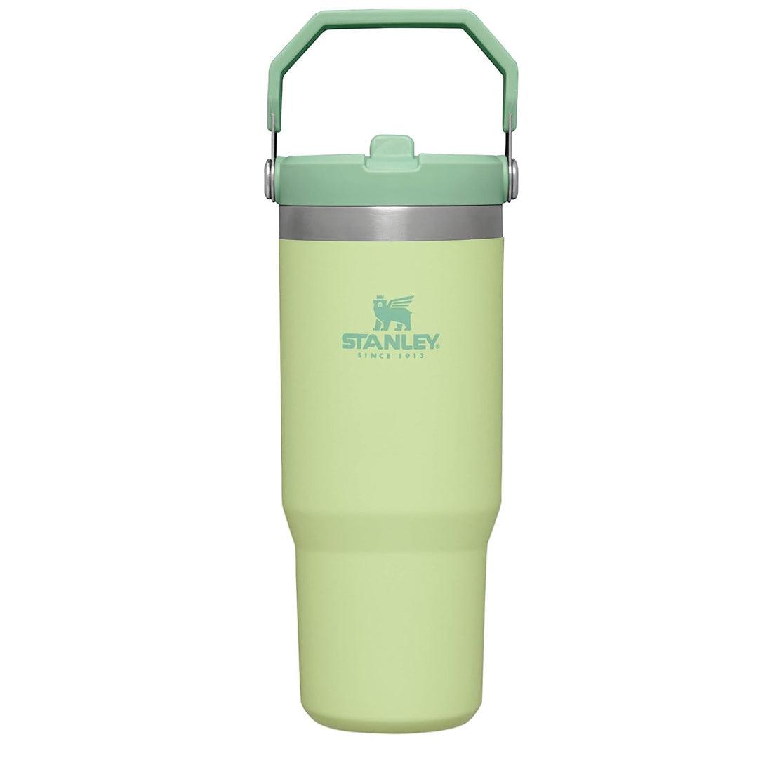 Insulated Straw Tumbler - 30-40 OZ Stanley Quencher H2.0 Tumbler Handle Straw Insulated Bottle Cup Mug Travel Mug for Cold or Hot Drinks Love Shack Fancy 30 OZ (0.89L) Citron bottles - Tophatter Daily Deals