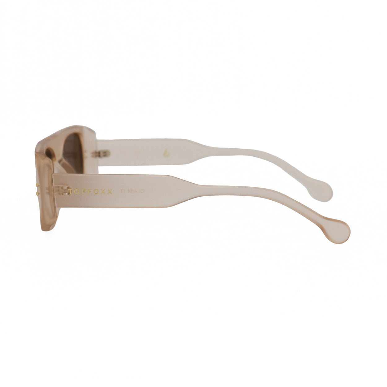 TopFoxx Claim It - Clear Brown Women's Sunglasses Sunglasses - Tophatter Daily Deals