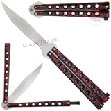 Classic Economy Butterfly Knife Stainless Steel Balisong - 7 colors Marble Red Knife-Balisong - Tophatter Daily Deals