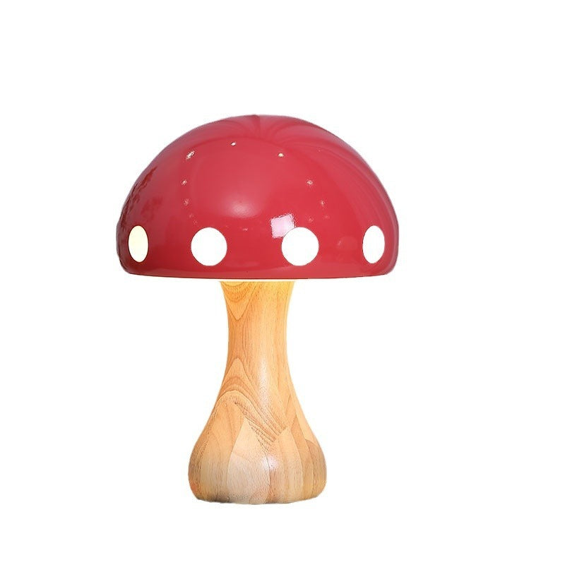 Classic Red Mushroom Lamp Desk Lamp - Tophatter Daily Deals