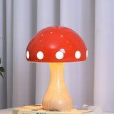 Classic Red Mushroom Lamp Orange Desk Lamp - Tophatter Daily Deals