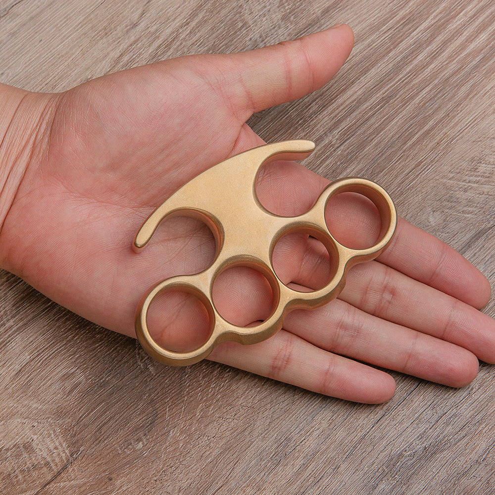 Old American Style Classic Brass Knuckles - Cakra EDC Gadgets Brass Knuckles - Tophatter Daily Deals