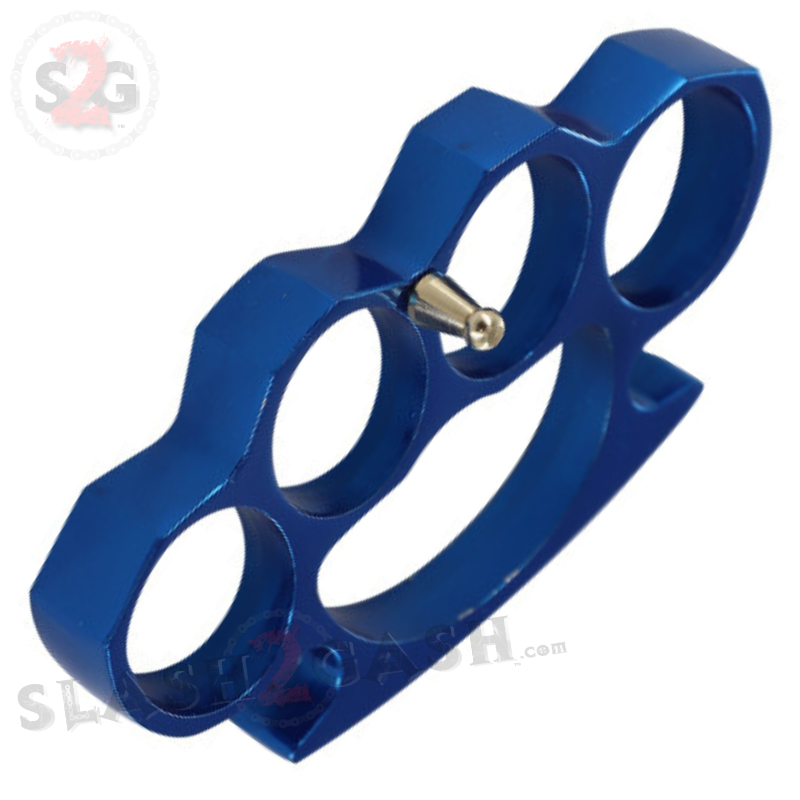 Classic Heavy Duty Belt Buckle & Paperweight - Blue Knuckles Belt Buckle - Tophatter Daily Deals