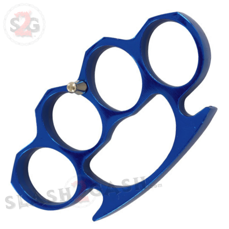 Classic Heavy Duty Belt Buckle & Paperweight - Blue Knuckles Belt Buckle - Tophatter Daily Deals