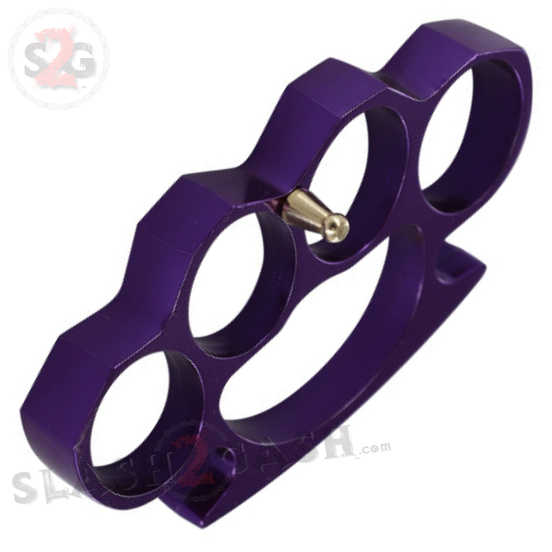 Classic Heavy Duty Belt Buckle & Paperweight - Purple Knuckles Belt Buckle - Tophatter Daily Deals