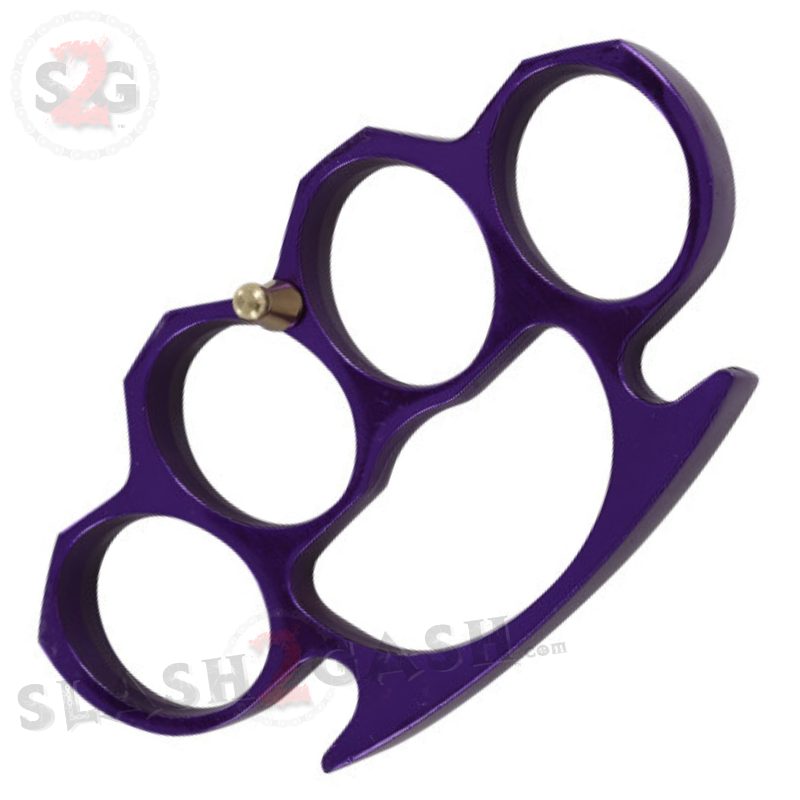 Classic Heavy Duty Belt Buckle & Paperweight - Purple Knuckles Belt Buckle - Tophatter Daily Deals