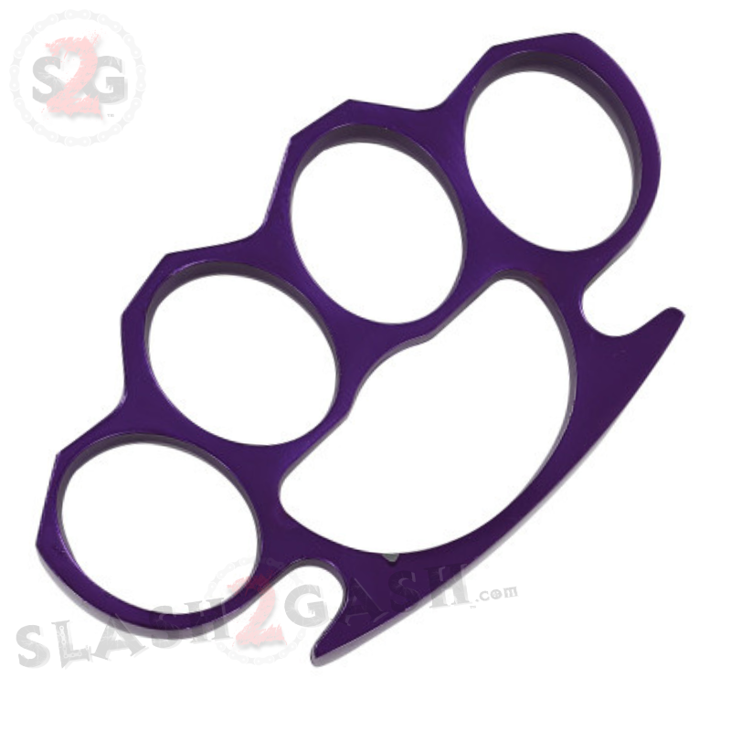 Classic Heavy Duty Belt Buckle & Paperweight - Purple Knuckles Belt Buckle - Tophatter Daily Deals