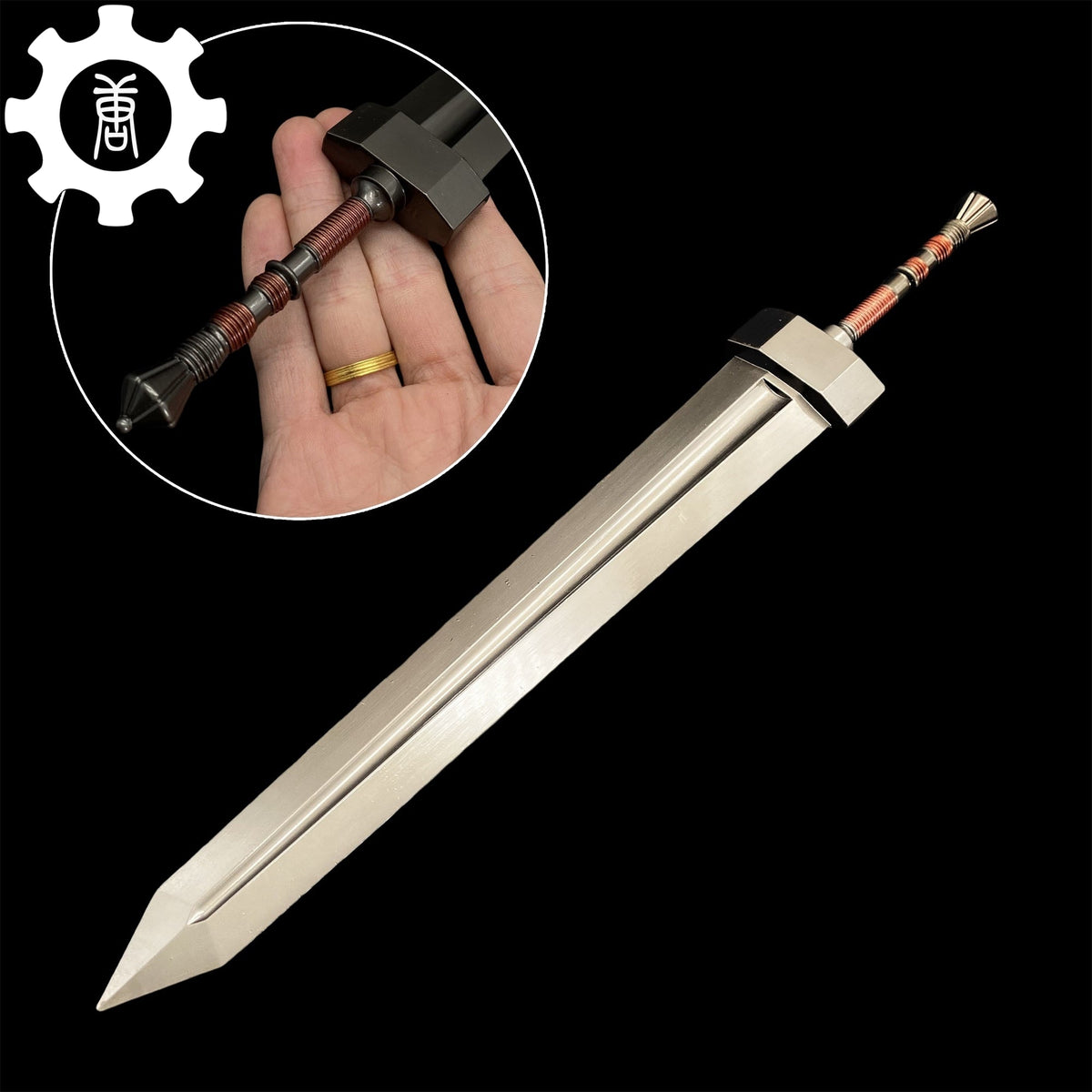 Hot Game Classical Greatsword 11.8" Metal Craft Display Art - Tophatter Daily Deals