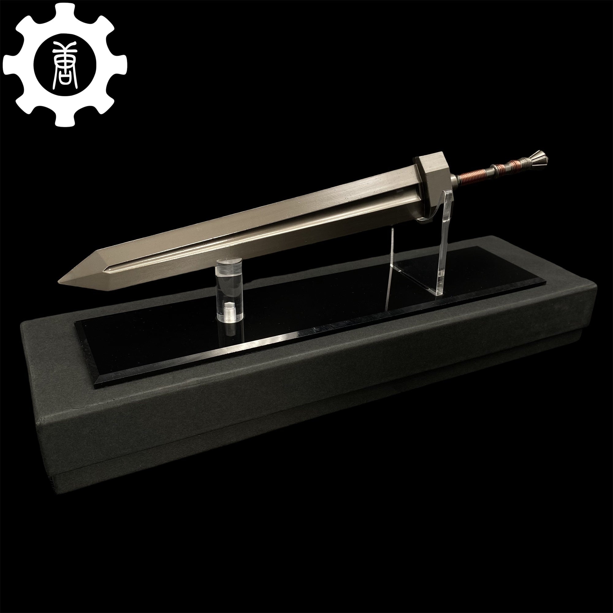 Hot Game Classical Greatsword 11.8" Metal Craft Display Art Sword & Acrylic Stand - Tophatter Daily Deals