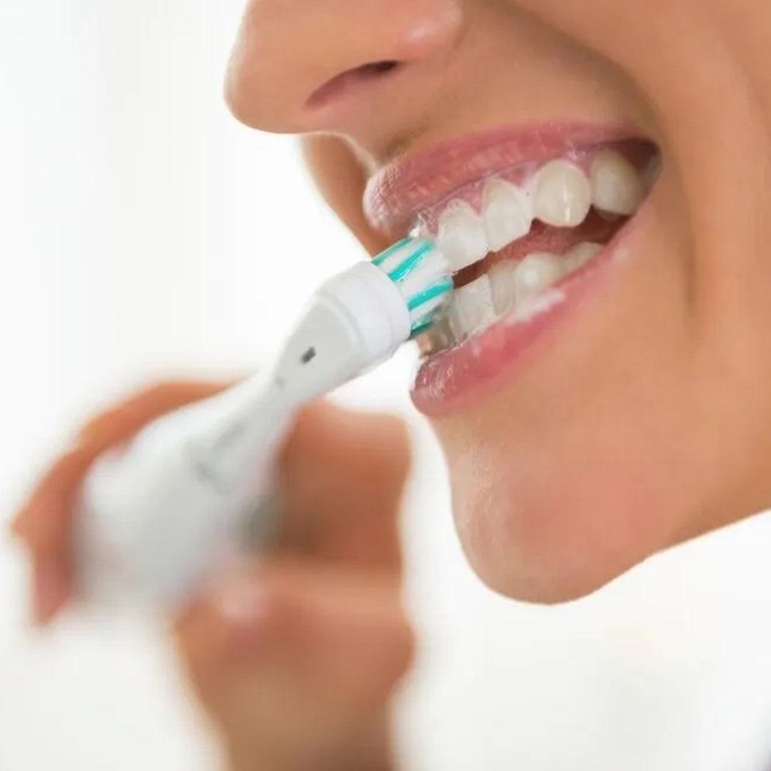 Best Oral-B Electric Toothbrush - Braun Oral-B Precision Clean Electric Toothbrush Comes With 4x pcs Brush Heads Apparel & Accessories - Tophatter Daily Deals