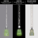 "Bubbles In Ice" - Exquisite Bubblé Elegance: A Translucent Crystal Shaft With Captivating Bubbles Clear Lucite Walking Canes - Tophatter Daily Deals