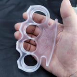 2024 New Clear Plastic Brass Knuckles Brass Knuckles - Tophatter Daily Deals