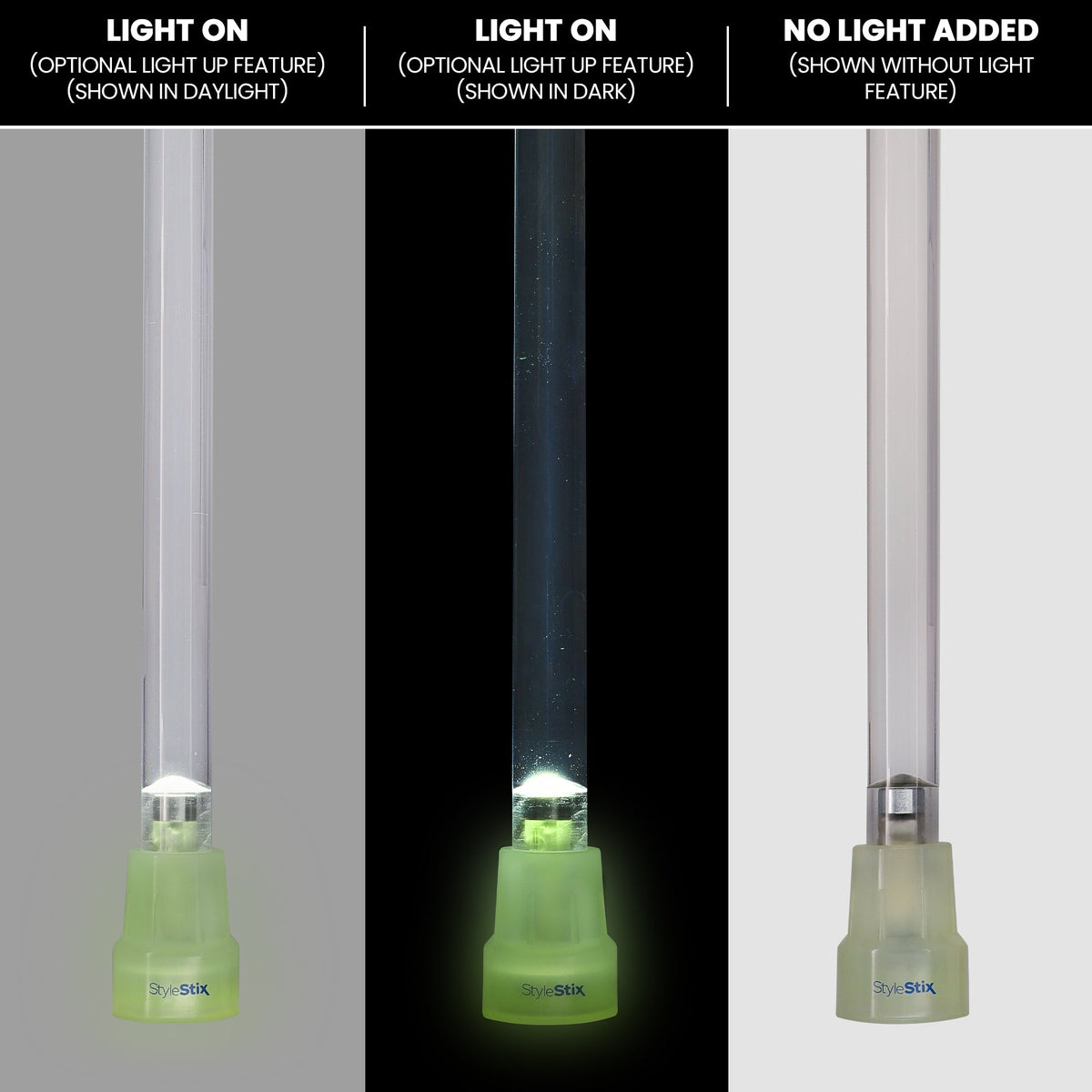 Flashlight x2 (only for StyleStix Canes) Accessories - Tophatter Daily Deals