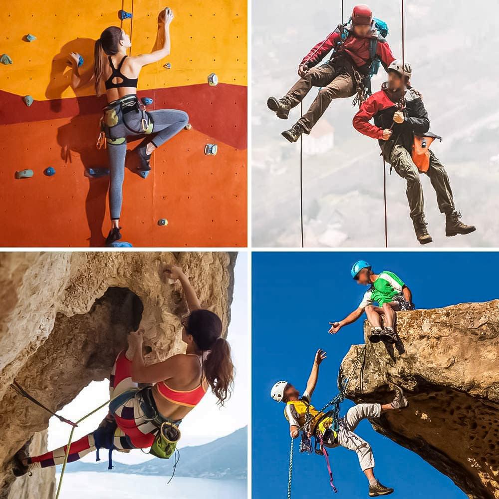 Harness for Climbing Trees - Outdoor Heavy Duty Tree Rock Climbing Safety Harness Rappelling Equip Seat Belt Sports & Outdoor - Tophatter Daily Deals