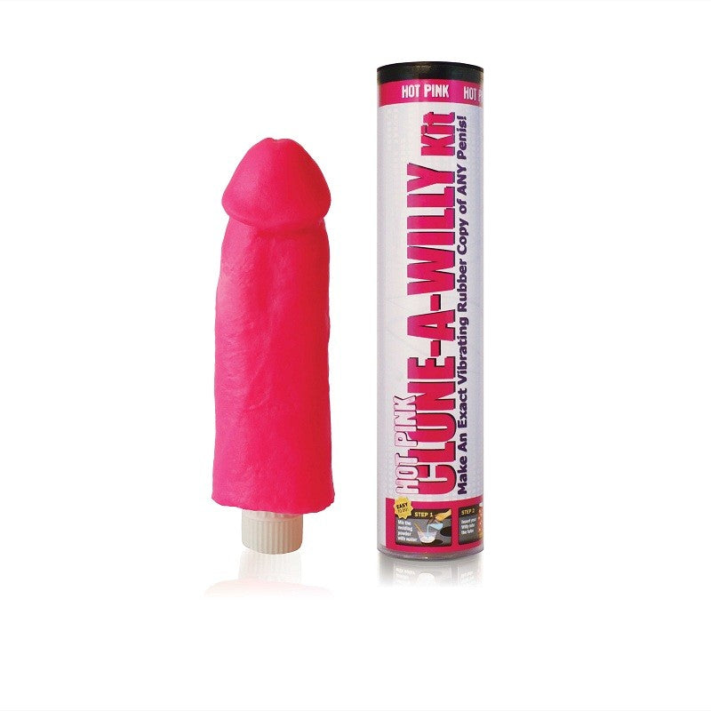 Clone-A-Willy Vibrating Kit Hot Pink Novelties - Tophatter Daily Deals