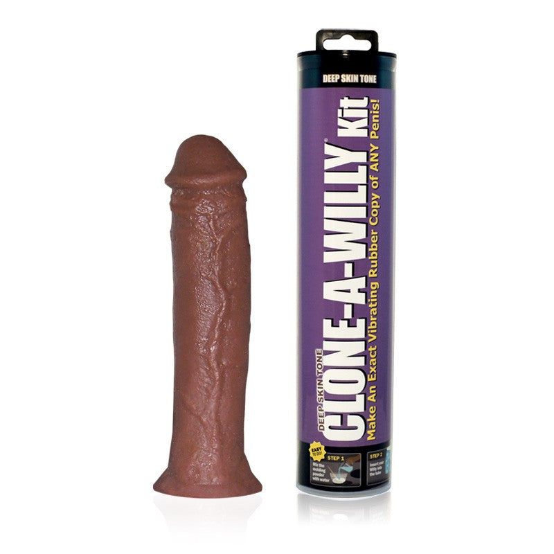 Clone-A-Willy Vibrating Kit Deep Skin Tone Novelties - Tophatter Daily Deals