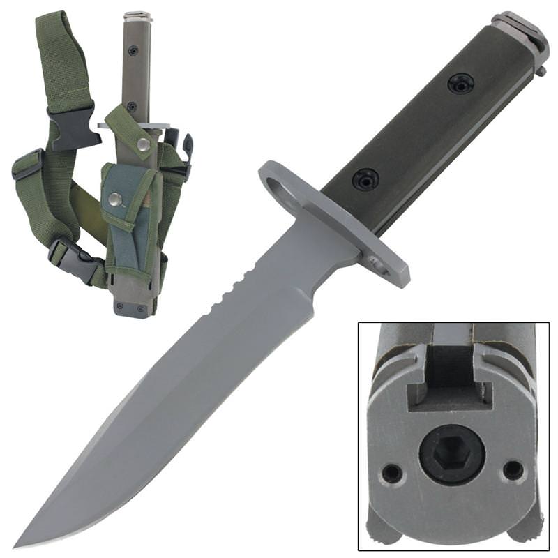 Close Quarters Combat Ready Bayonet Survival Bowie Knife - Tophatter's Army Products & Self Defense Collectible Weapons - Tophatter Daily Deals