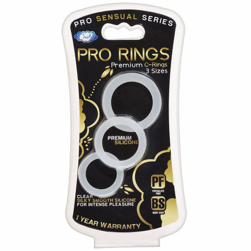 Cloud 9 Pro Sensual Silicone Cock Ring Set 3 Pack > Cock Ring > Sets - Tophatter Daily Deals