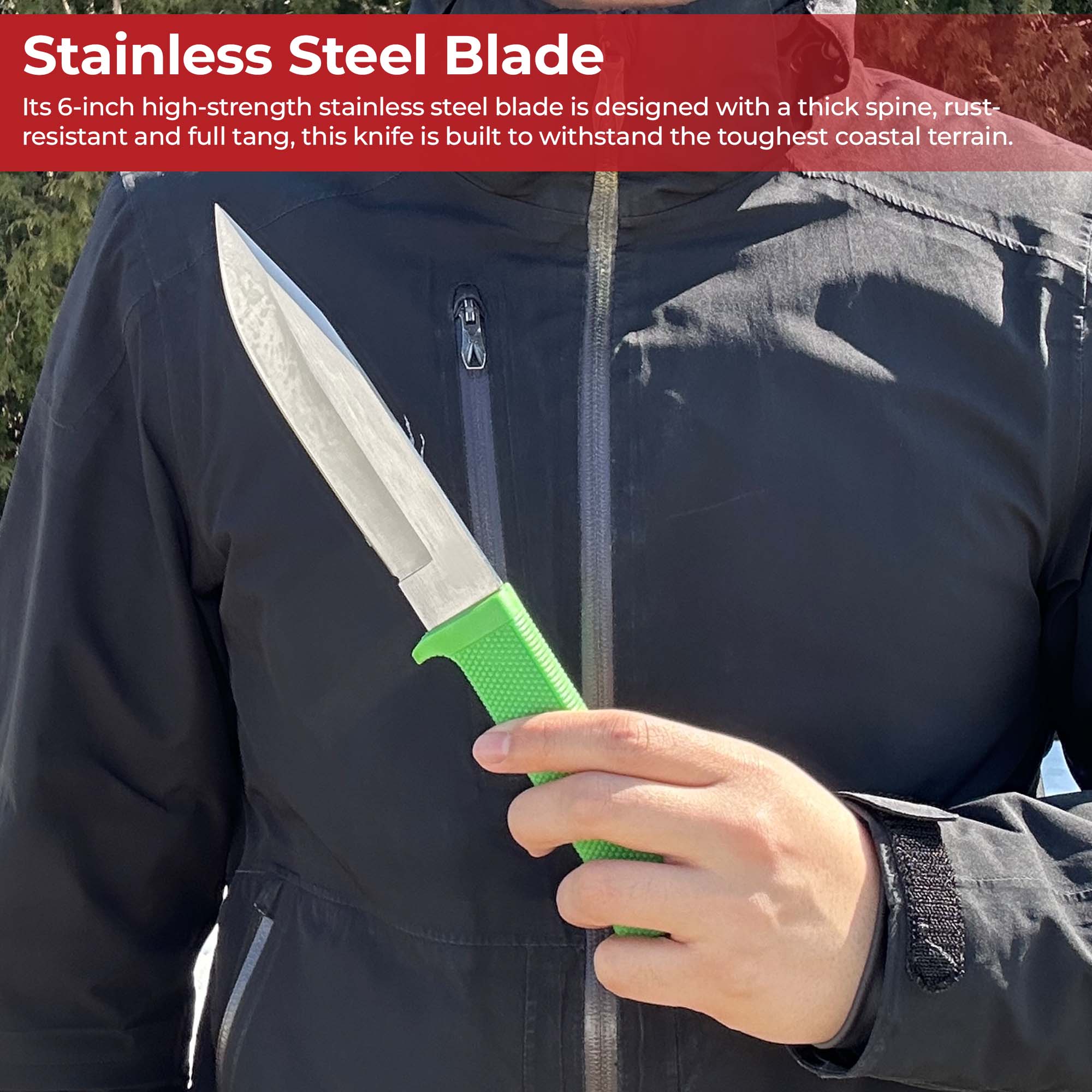 Coastal Expedition Survival Knife Knives - Tophatter Daily Deals