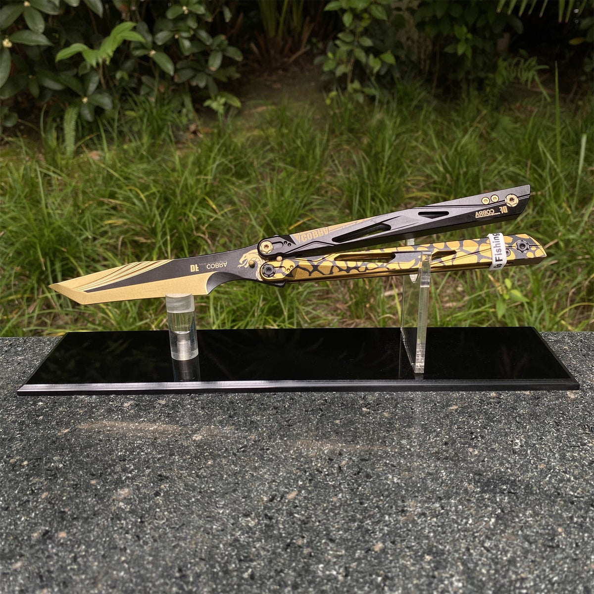 IRL Cobra Vanguard High-End CNC Balisong Trainer Butterfly Knife Trainer - Tophatter Daily Deals