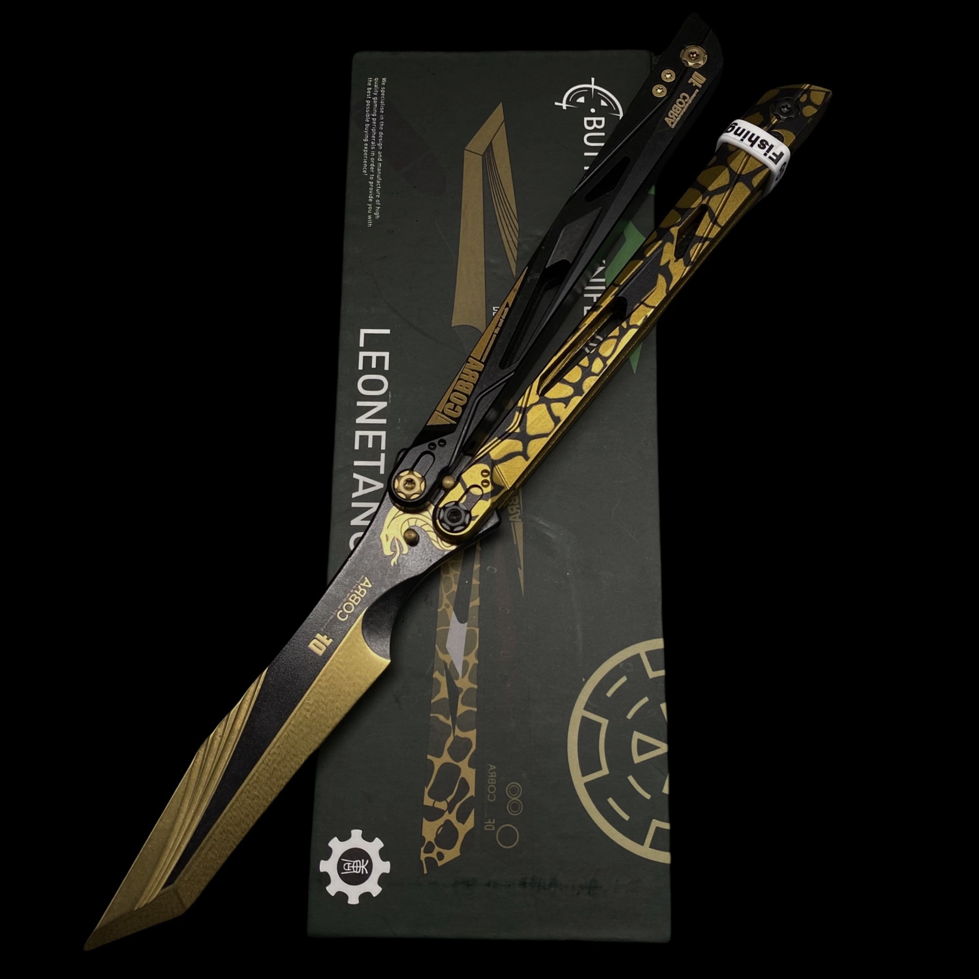 IRL Cobra Vanguard High-End CNC Balisong Trainer Butterfly Knife Trainer - Tophatter Daily Deals