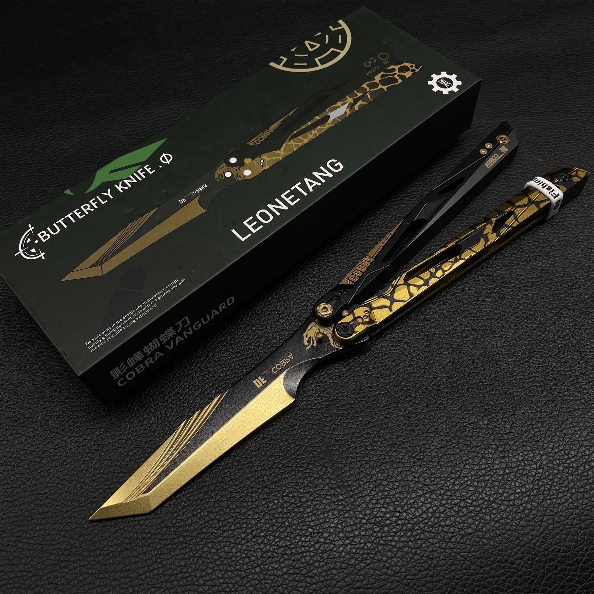 IRL Cobra Vanguard High-End CNC Balisong Trainer Butterfly Knife Trainer - Tophatter Daily Deals