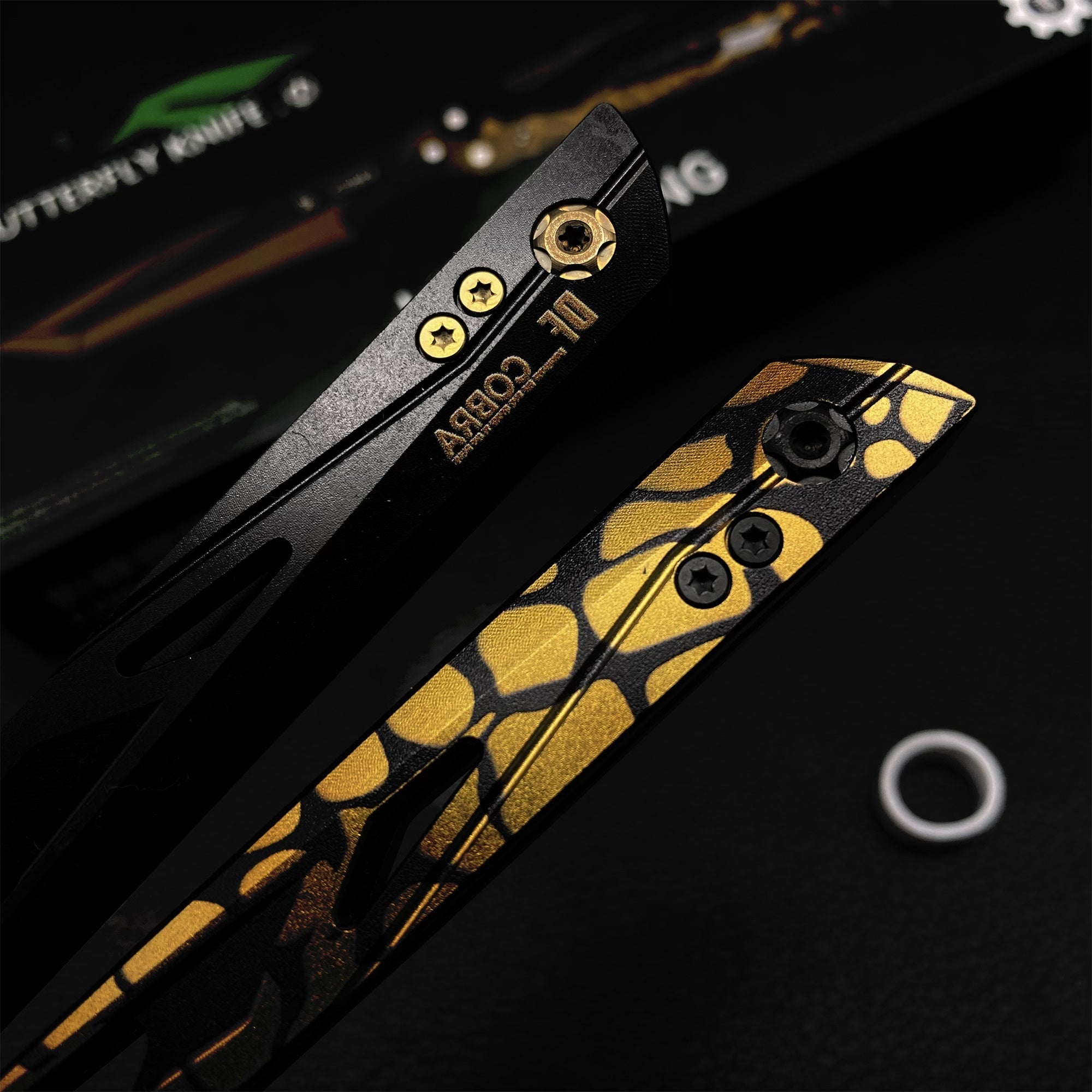 IRL Cobra Vanguard High-End CNC Balisong Trainer Butterfly Knife Trainer - Tophatter Daily Deals