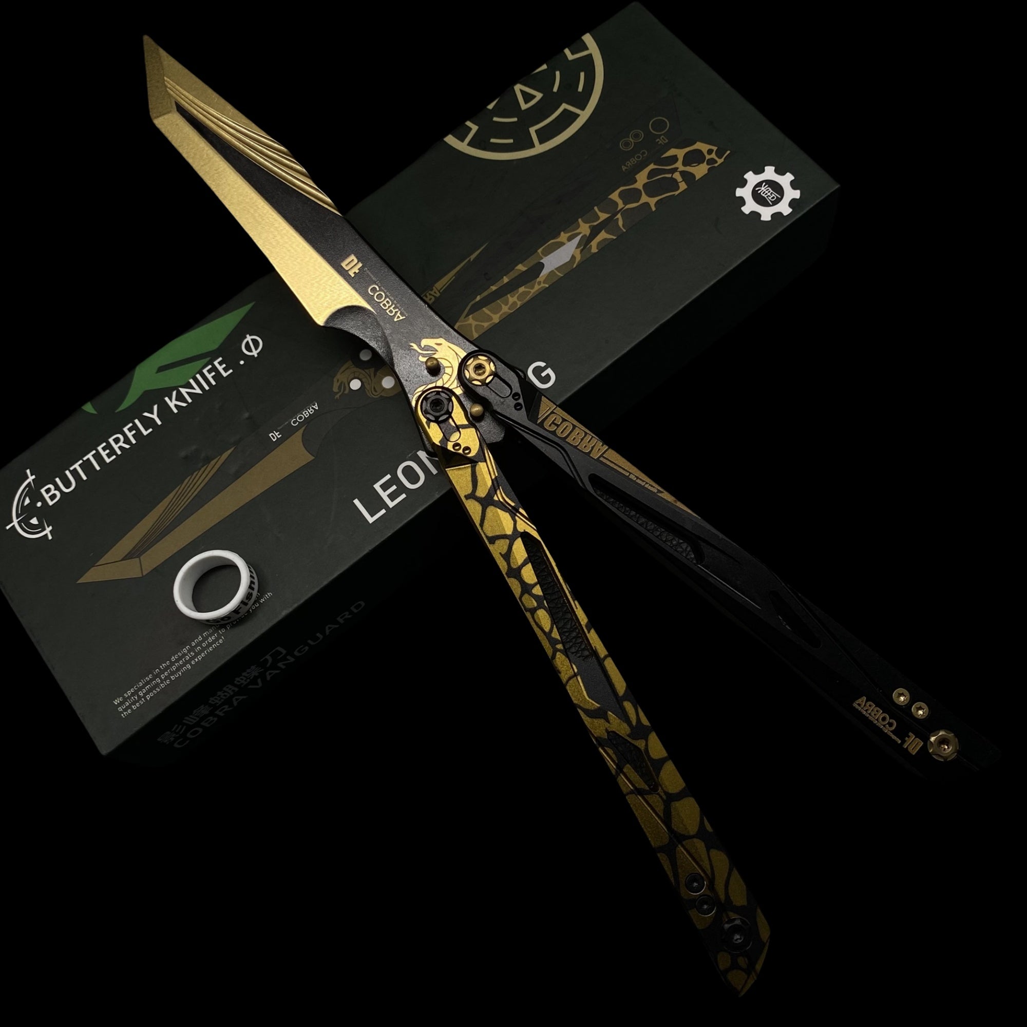 IRL Cobra Vanguard High-End CNC Balisong Trainer Butterfly Knife Trainer - Tophatter Daily Deals