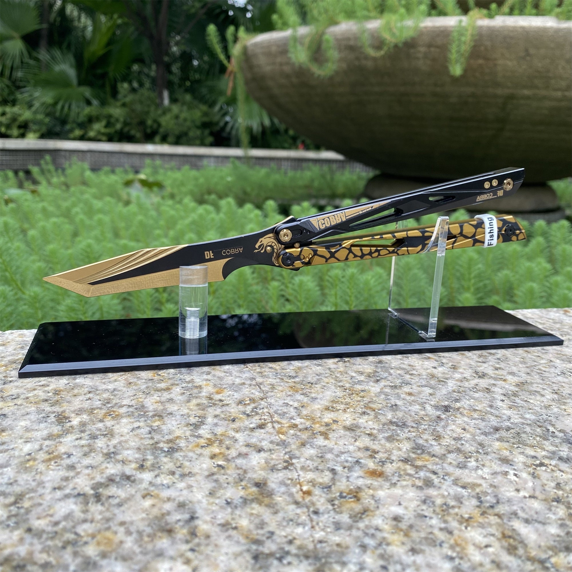 IRL Cobra Vanguard High-End CNC Balisong Trainer Butterfly Knife Trainer - Tophatter Daily Deals