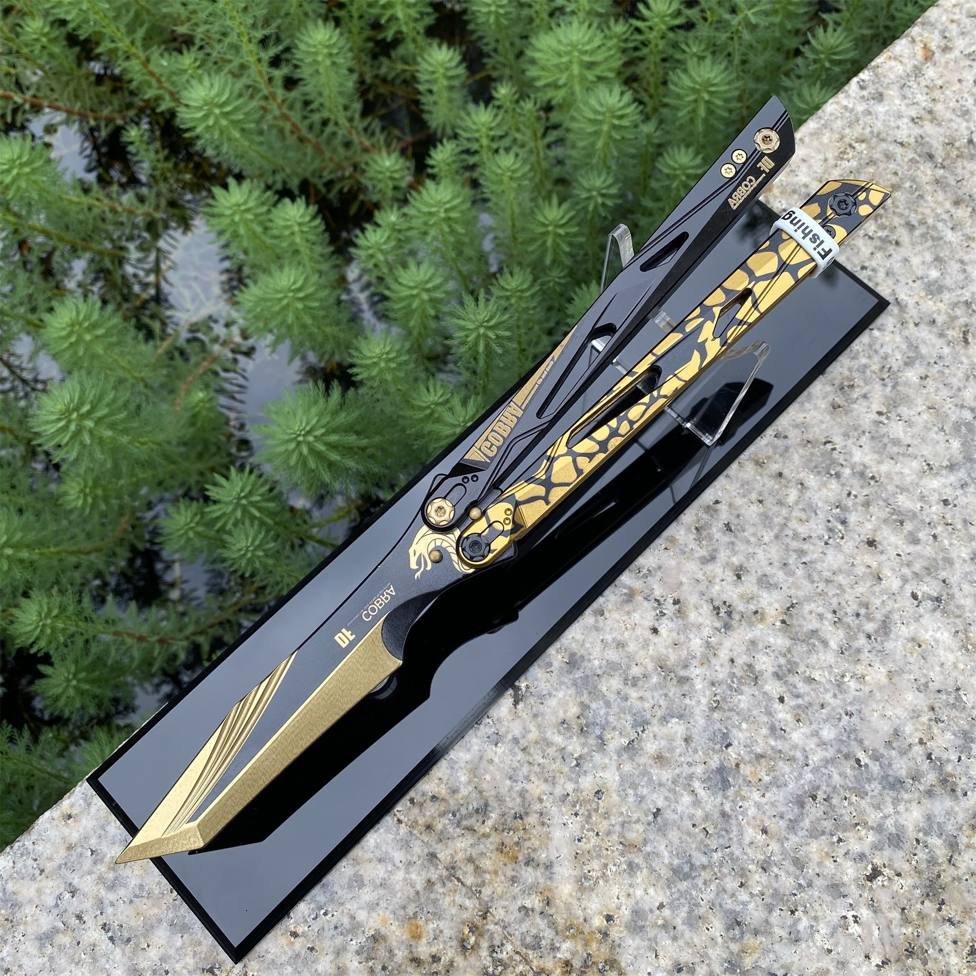 IRL Cobra Vanguard High-End CNC Balisong Trainer Butterfly Knife Trainer - Tophatter Daily Deals