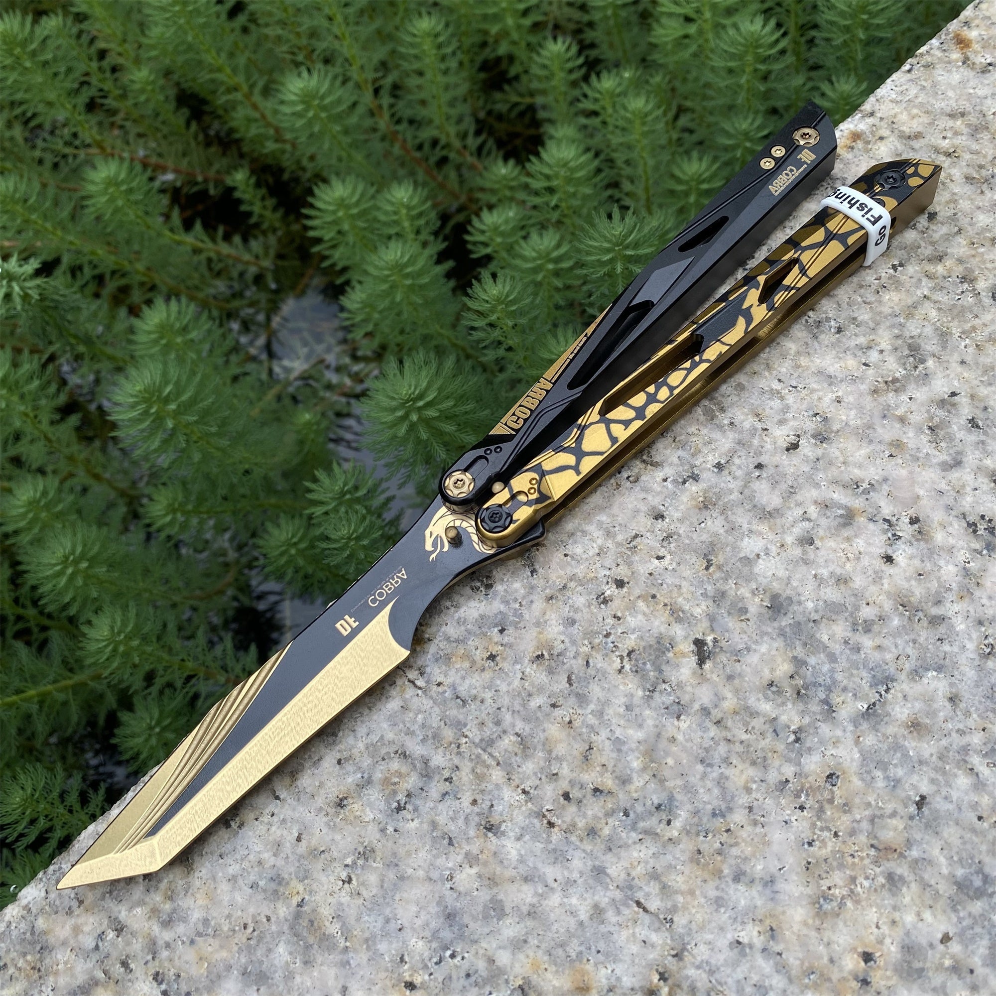IRL Cobra Vanguard High-End CNC Balisong Trainer Butterfly Knife Trainer - Tophatter Daily Deals