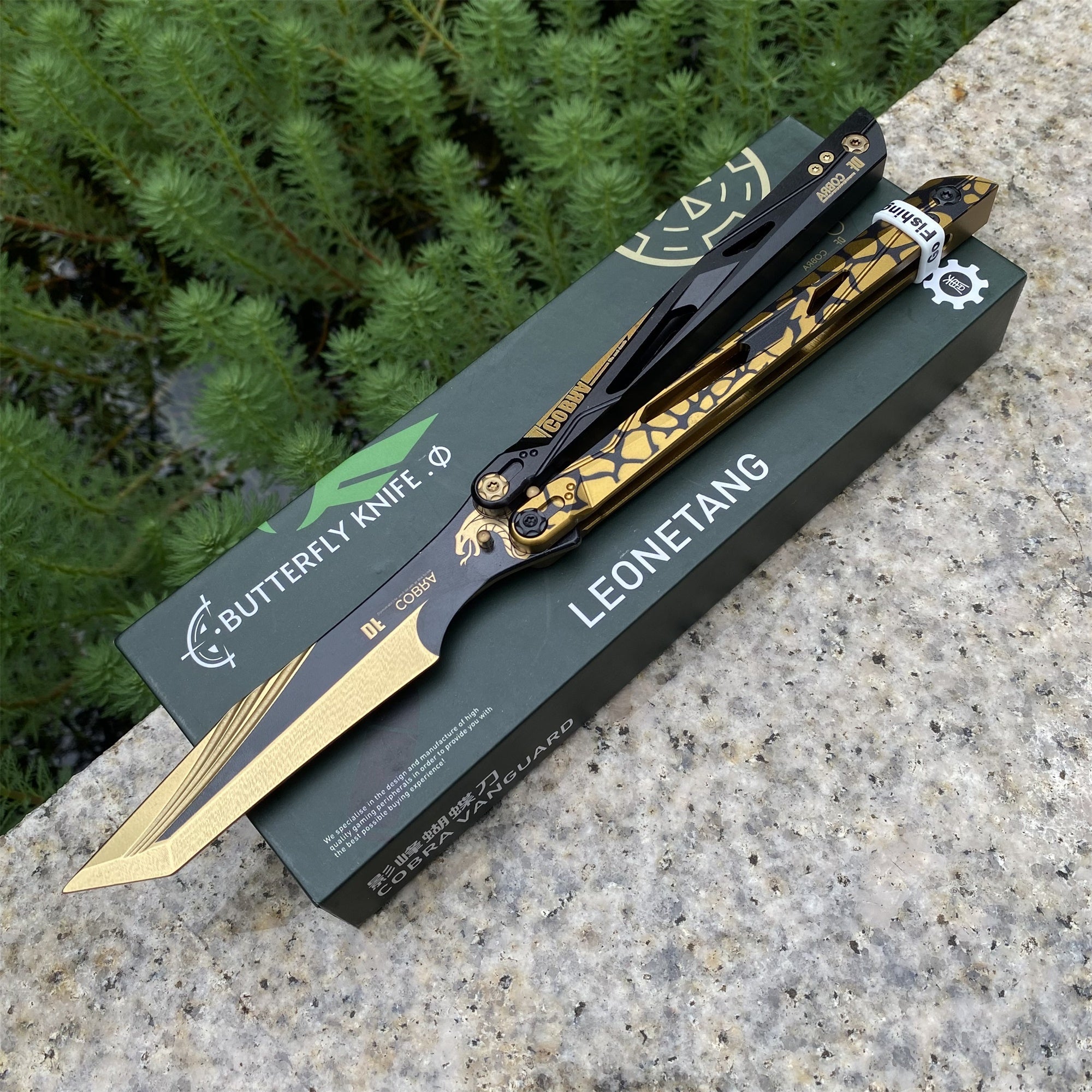 IRL Cobra Vanguard High-End CNC Balisong Trainer Butterfly Knife Trainer - Tophatter Daily Deals