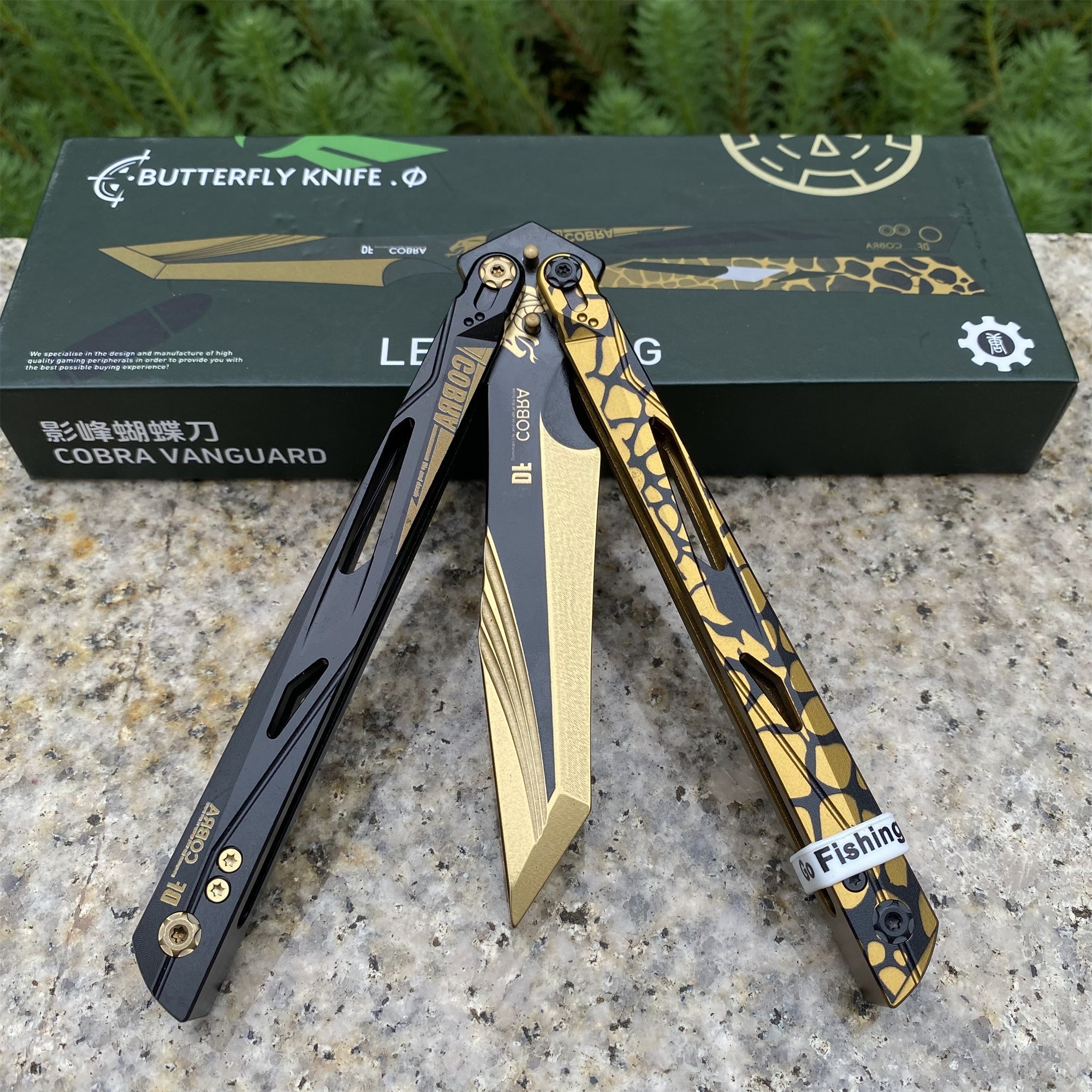 IRL Cobra Vanguard High-End CNC Balisong Trainer Butterfly Knife Trainer - Tophatter Daily Deals