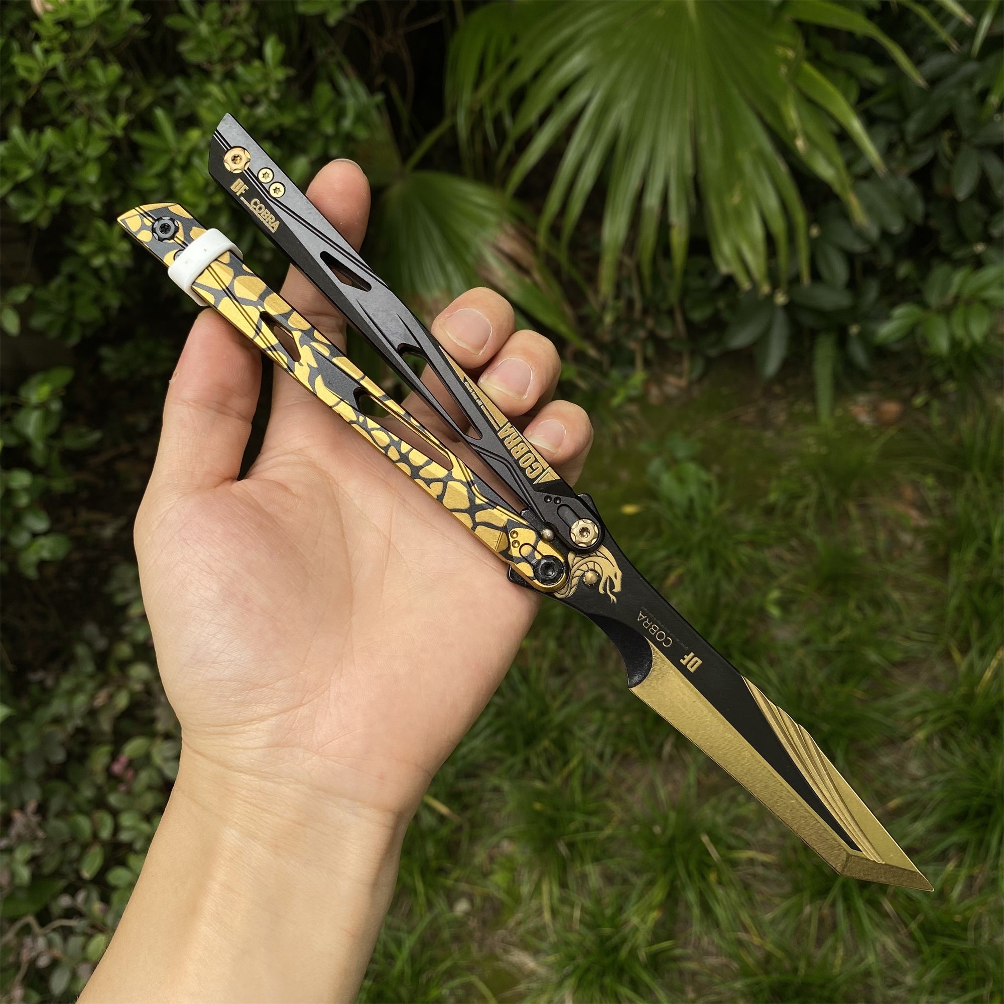 IRL Cobra Vanguard High-End CNC Balisong Trainer Butterfly Knife Trainer - Tophatter Daily Deals