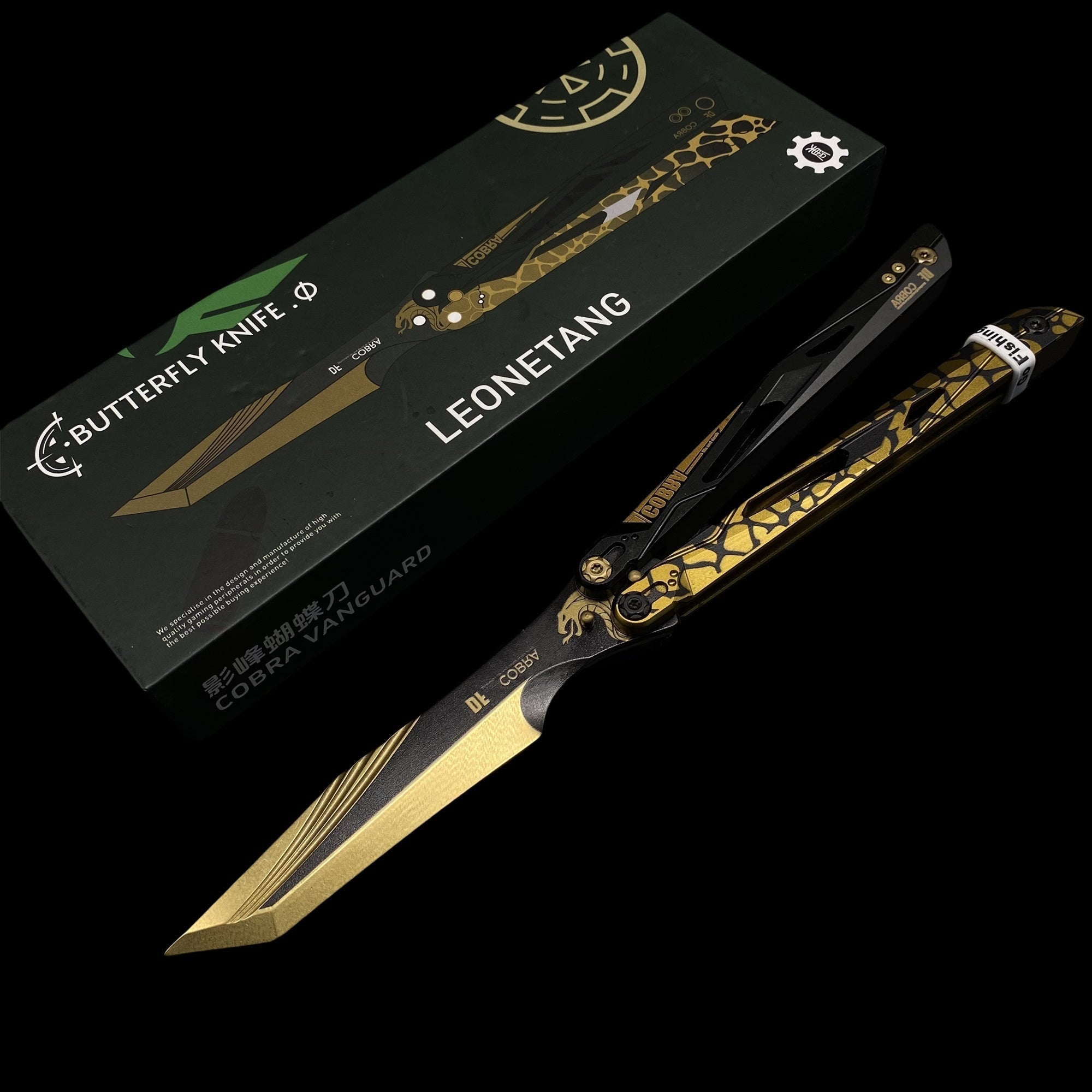 Delta Force Game Knife Metal Props For Collection CNC Cobra Vanguard Balisong Trainer - Tophatter Daily Deals