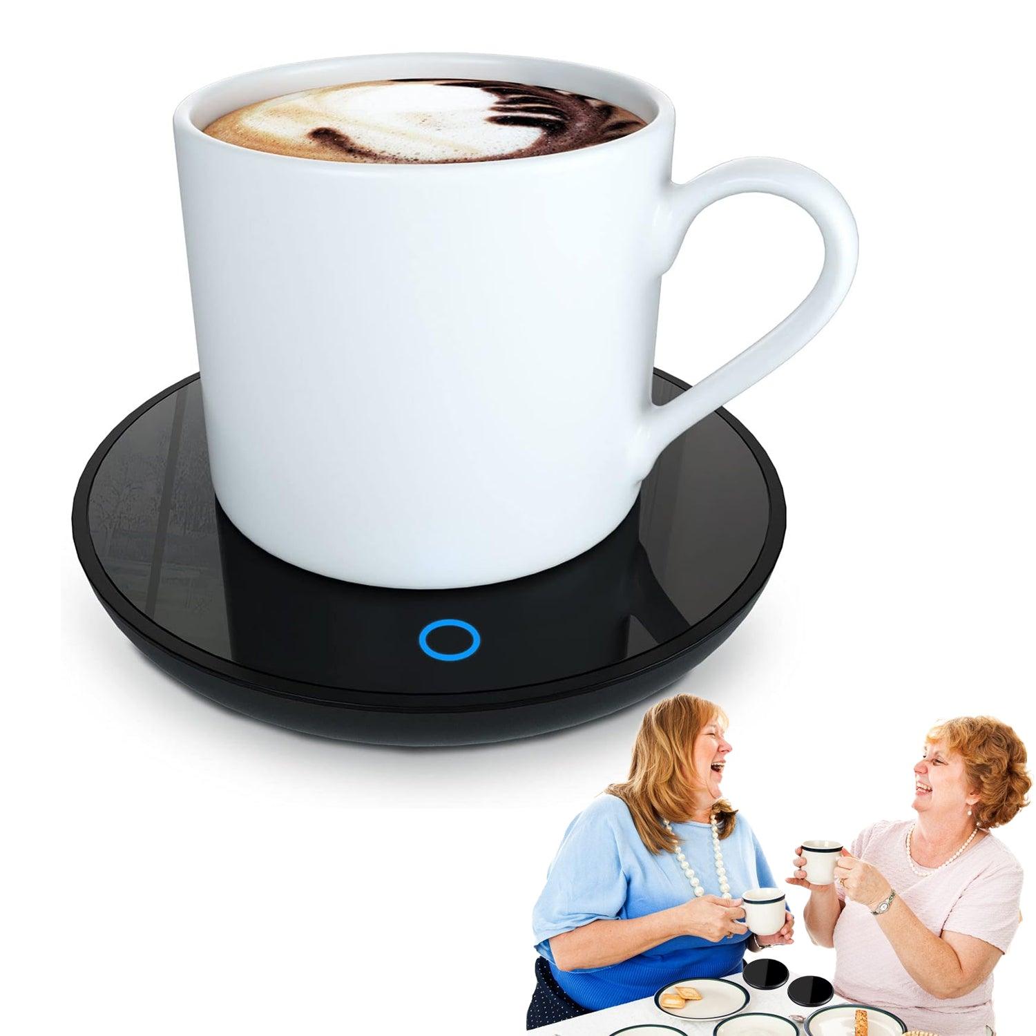 Coffee Mug Warmer - Cup Warmer with 2 Temperature Settings Smart Tea Warmer Portable Beverage Warmer Drink Warmer for Office丨Desk丨Cocoa丨Coffee丨Tea丨Milk丨Hot Drinks Home - Tophatter Daily Deals