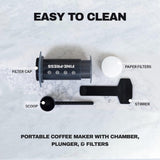 Espresso Coffee Machine - Quickly Makes Delicious Coffee Without Bitterness 1 to 3 Cups Per Pressing Home - Tophatter Daily Deals