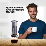 Espresso Coffee Machine - Quickly Makes Delicious Coffee Without Bitterness 1 to 3 Cups Per Pressing Home - Tophatter Daily Deals